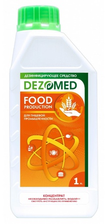Disinfectant "DEZOMED" - For the food industry 1000ml, a "premium" class product for a wide spectrum of action.