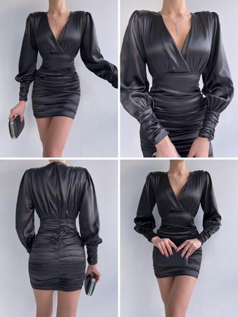 Складка модель ткань карейский шелк