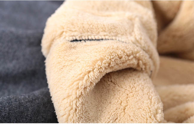 Зимние новые мужские шерстяные брюки с флисом и толстым овечьим флисом, теплые брюки со средней и старой талией, шерстяные брюки с высокой талией, хлопковые брюки