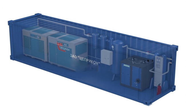Модульная воздушная компрессорная станция