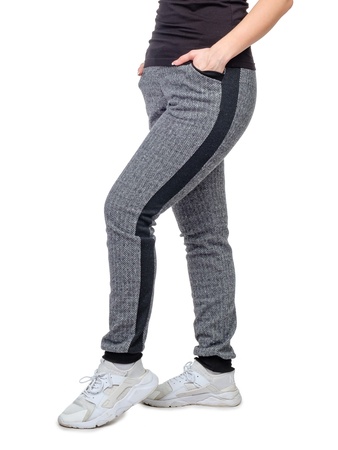 Balıksırtı pantolonu (manşette, çizgili) М-0160СС