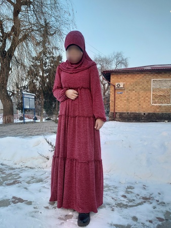 💫Платья "Валан" в комплекте с платком. 💫ткань мягкий трикотаж меланж х/б отличного качества.  💫36-42(в линии 4 штуки). 💫цена  11$