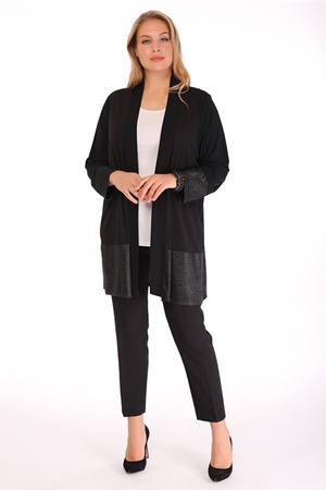 КАРДИГАН С ПИЙКАМИ С РУКАВОМ И ЮБКОЙ