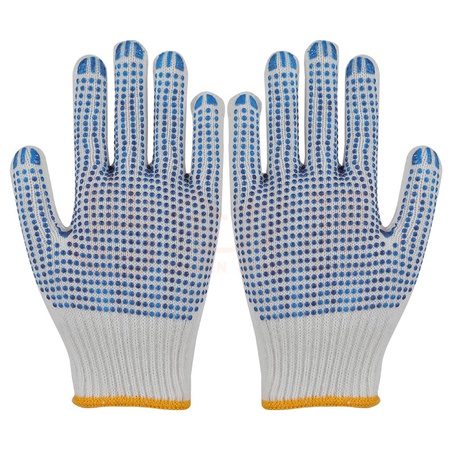 Рабочие перчатки с ПВХ волнами и точками