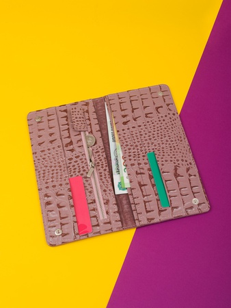 Longer wallet made of genuine leather KUK-130