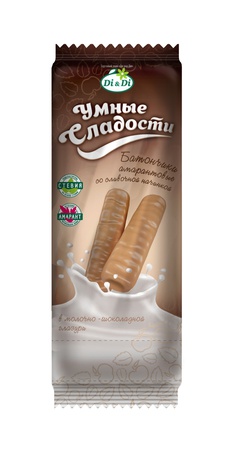 Батончики «Умные сладости» с кокосовой начинкой, со соливочной начинкой, со вкусом лесной ягоды, молочно-шоколадной начинкой, в глазури 20гр