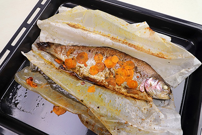 Siliconized baking paper with "Yellow pea" pattern (roll 5m)