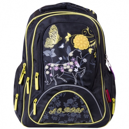 Рюкзак KB1520 Цвет: черно-жёлтый «лошадь»