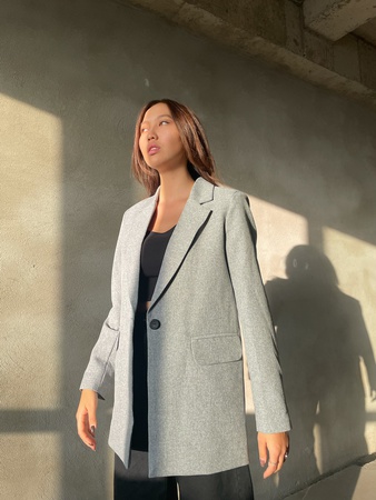 Модель №08. Пиджак с английским воротником.