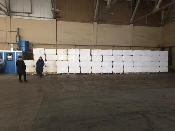 Pamuk elyaf ağartılmış