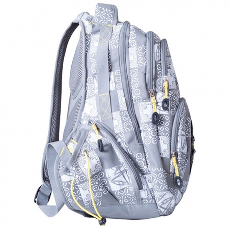 Рюкзак МК-С5028 Цвет: серый с желтым