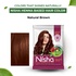Nisha Natural Henna Hair Color 30g Natural Brown, Pack of 10