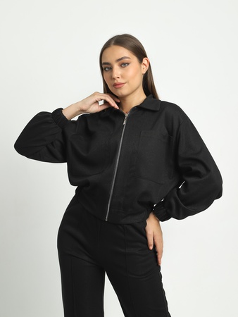 Спортивный костюм из трикотажа на молнии