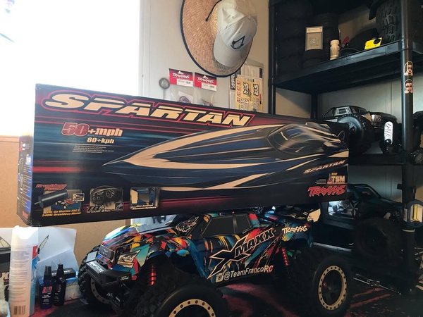 Bateau Spartan SR VXL 6S TQi TSM RTR, Orange - Traxxas