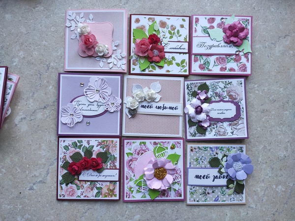 Открытки ручной работы 10*10