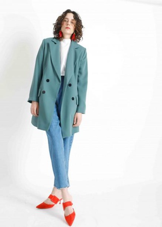 Soft Green Blazer Jacket