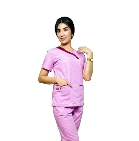 Женский медицинский костюм Asia Sun-1, Цвет Светло Розовый