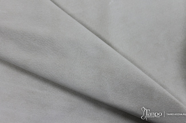 Замша, цвет "Слоновая кость".