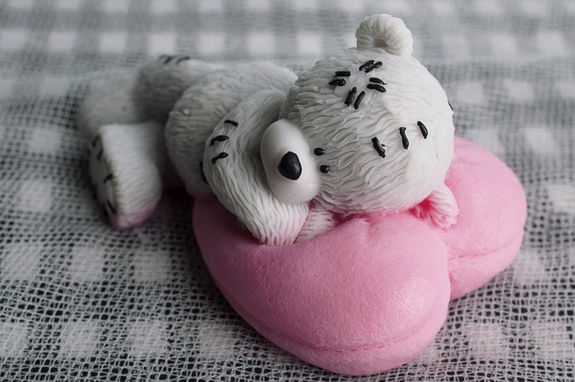 Мыло Медвежонок на сердечке