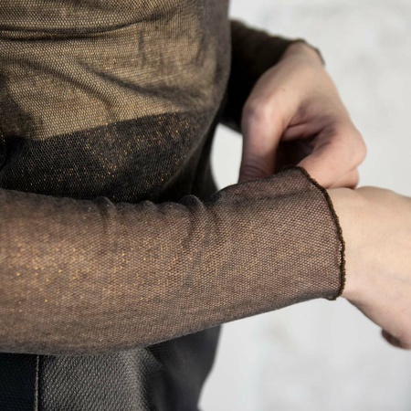 комплект топ сетка плюс топ на бретелях, модель 3-2018 и 12-2018