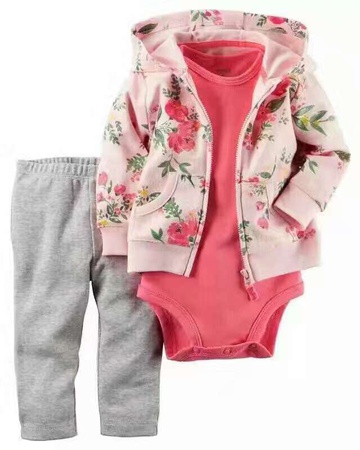 Üç parçalı set, rüzgarlık artı pantolon ve bodysuit