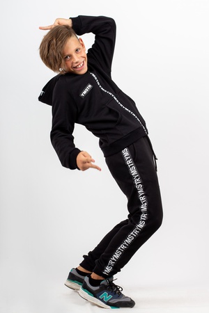 Худи чёрный на змейке Yumster YF.12.07.001