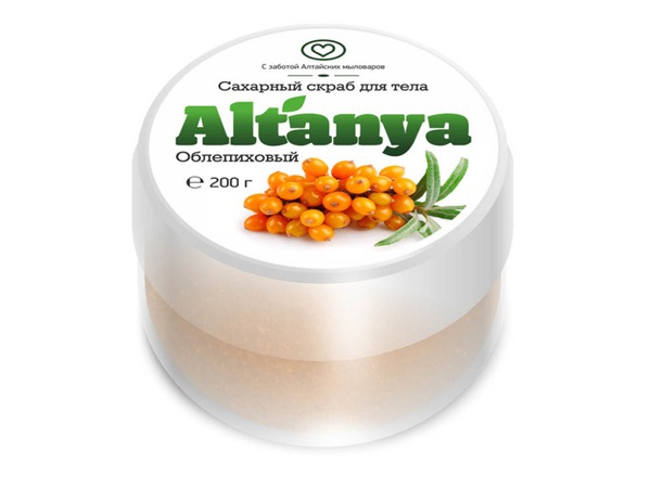 Сахарный скраб для тела "Облепиховый"
