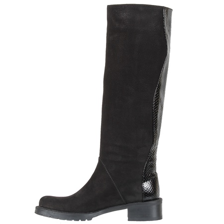 Женские сапоги, нубук, кожа <G5715>