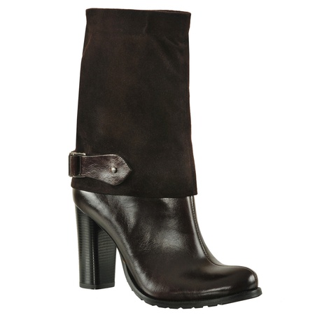 Women&#39;s ankle boots, genuine leather, suede<G818>