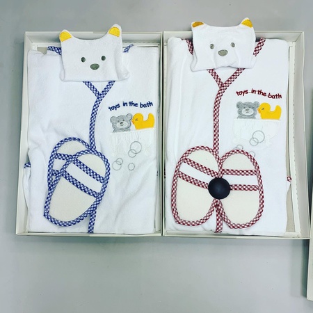 Махровый халат набор