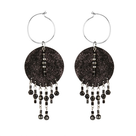 W-113SD-K Deri küpe