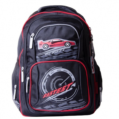 Рюкзак KB1524 Цвет: черно-красный «машина»