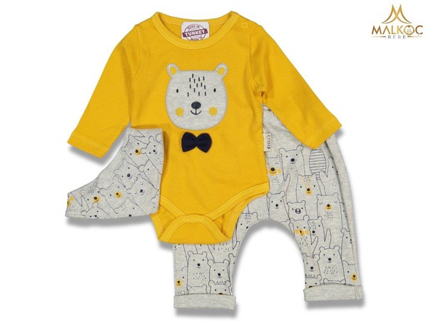 NECİXS 2924-ERKEK 3/6 AY CUTE BEARS BADİLİ TAKIM
