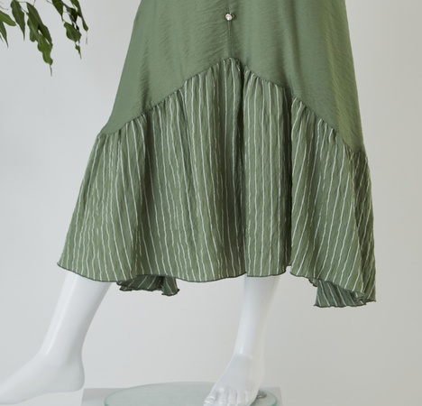 Длинная юбка в полоску