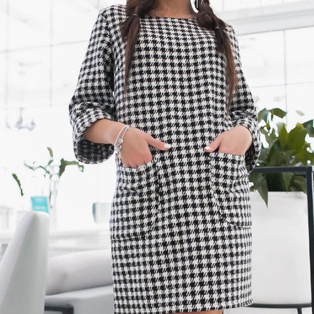 Клетка пиджак и платье