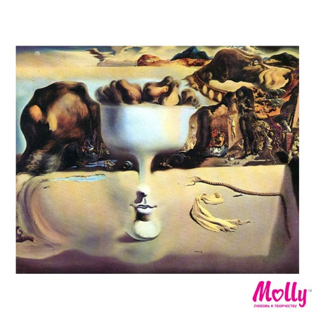 Paint by number Salvador Dali. Face phenomenon and