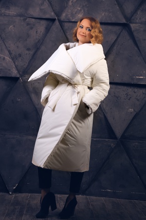 Дизайнерский женский пуховик (зима)