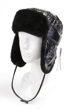 Ushanka from raincoats. fabrics 020240-11