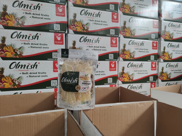 %3 şekerli kurutulmuş zencefil. OLMISH fabrikalarından kurutulmuş meyveler