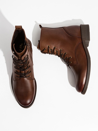 Стильные Женские кожаные ботинки / полуботинки на шнуровке MADE IN EUROPE