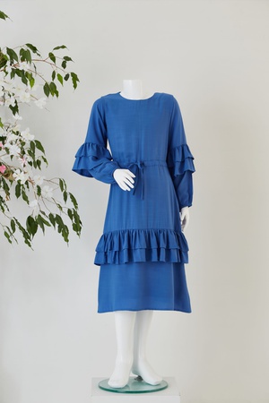 Uzun Kol Kız Çocuk Elbise