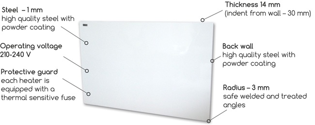 Metal infrared heaters HSteel