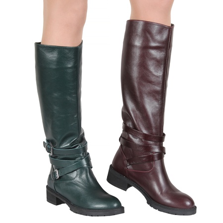 Сапоги женские, натуральная кожа <G905>