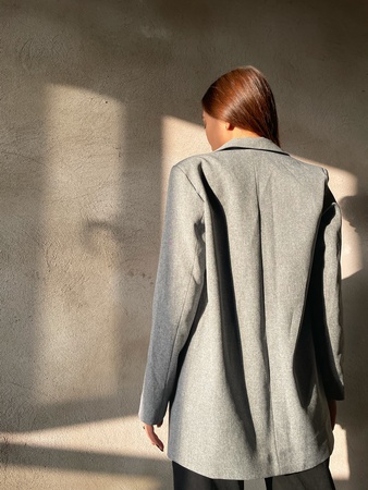 Модель №08. Пиджак с английским воротником.