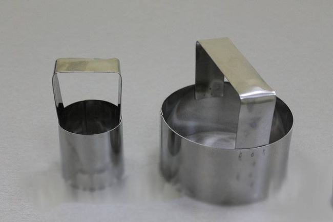 Nibbling RING smooth, with a handle 50 mm stainless steel