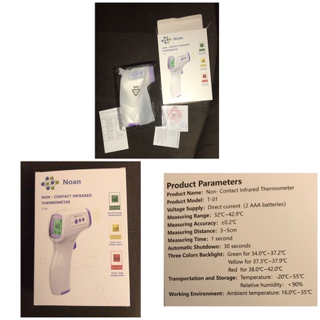 Non Contact Infrared Thermometer Temperature Gun