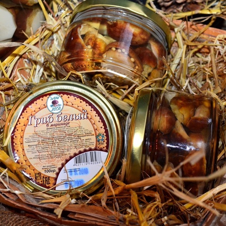 Белые грибы боровики Сибирские в маринаде (ХМАО-ЮГРА)