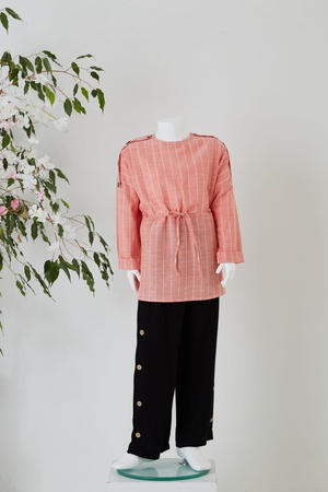 Yarasa Kol Tunik / Flamlı Pantolon