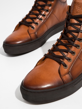 Кожаные кеды / кроссовки ручной работы из 100% итальянской кожи PHILIPPE ANDERS LONDON