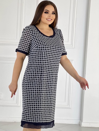 Шифон стрейч Соты